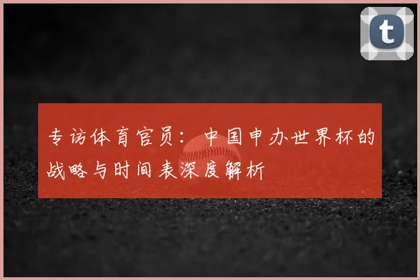 专访体育官员：中国申办世界杯的战略与时间表深度解析